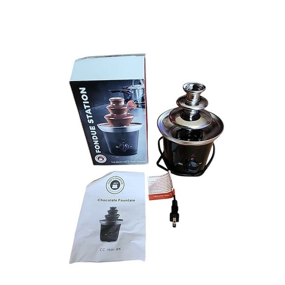 Chef's Counter Fondue Station/Fountain 3 Teir Detachable Tower (Turns on) - Picture 1 of 7